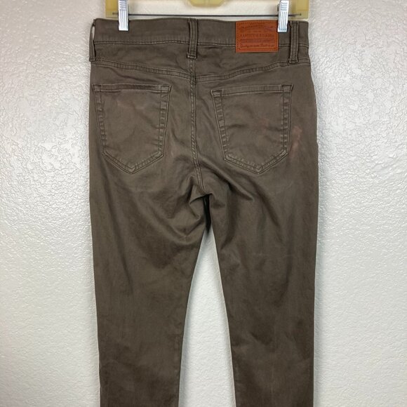 Lucky Brand 121 Slim Straight Men's Brown Pants Sz 29/30 - Picture 7 of 9